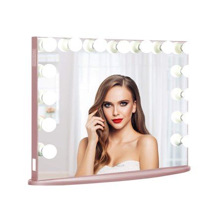 Impressions Vanity Mirror with Lights Hollywood Glow Pro Lighted Makeup Mirror with 15 Dimmable Clea | Walmart (US)