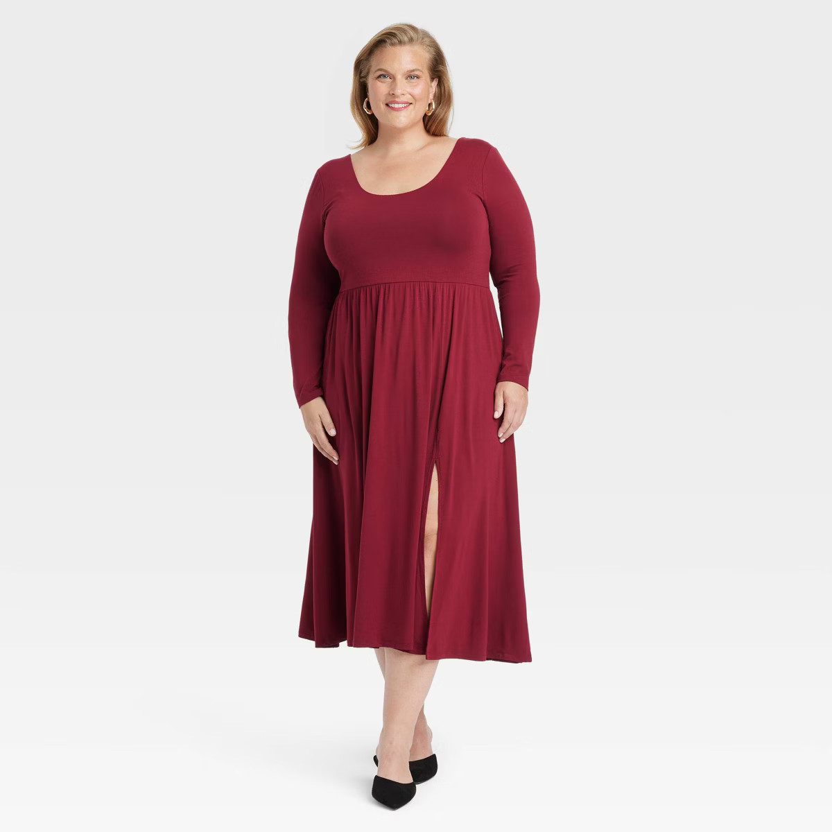 Women's Long Sleeve Knit Ballet Maxi Dress - A New Day™ | Target