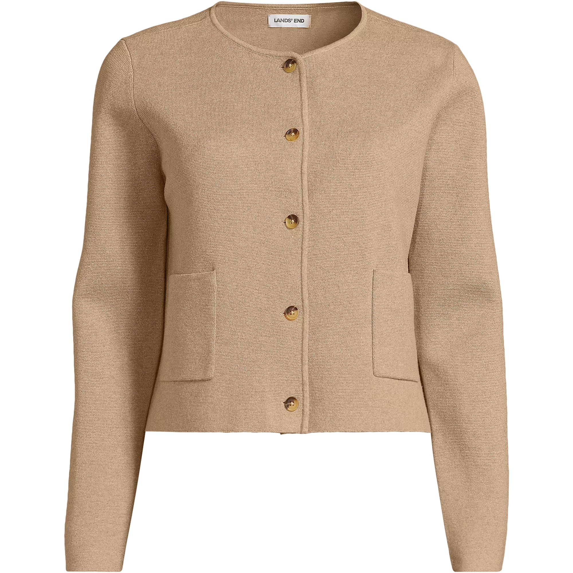 Women's Fine Gauge Cotton Milano Blazer Sweater | Lands' End (US)