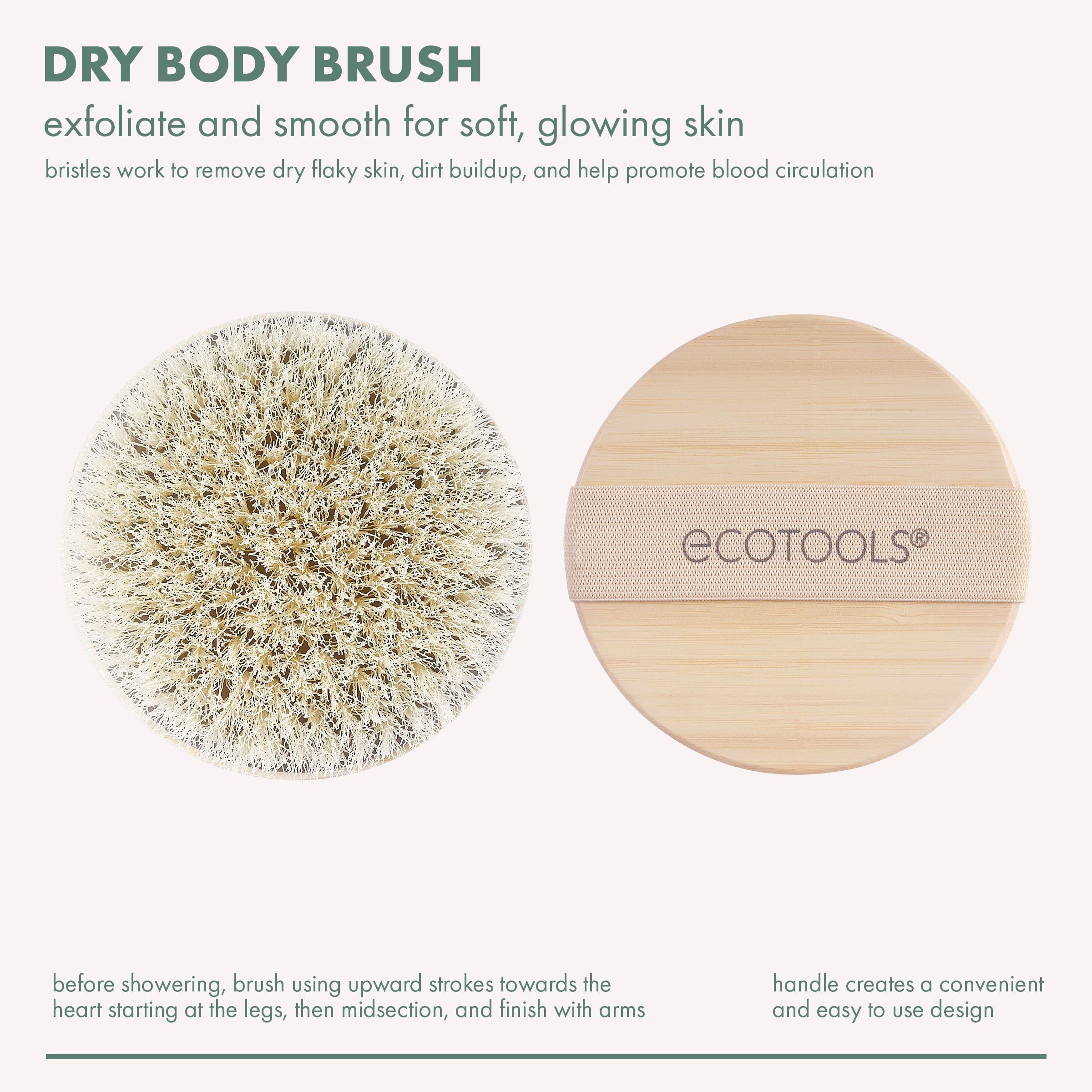EcoTools Dry Body Brush, Cruelty-Free Bristles Exfoliate & Smooth Skin, Dry Brushing Removes Flak... | Amazon (US)