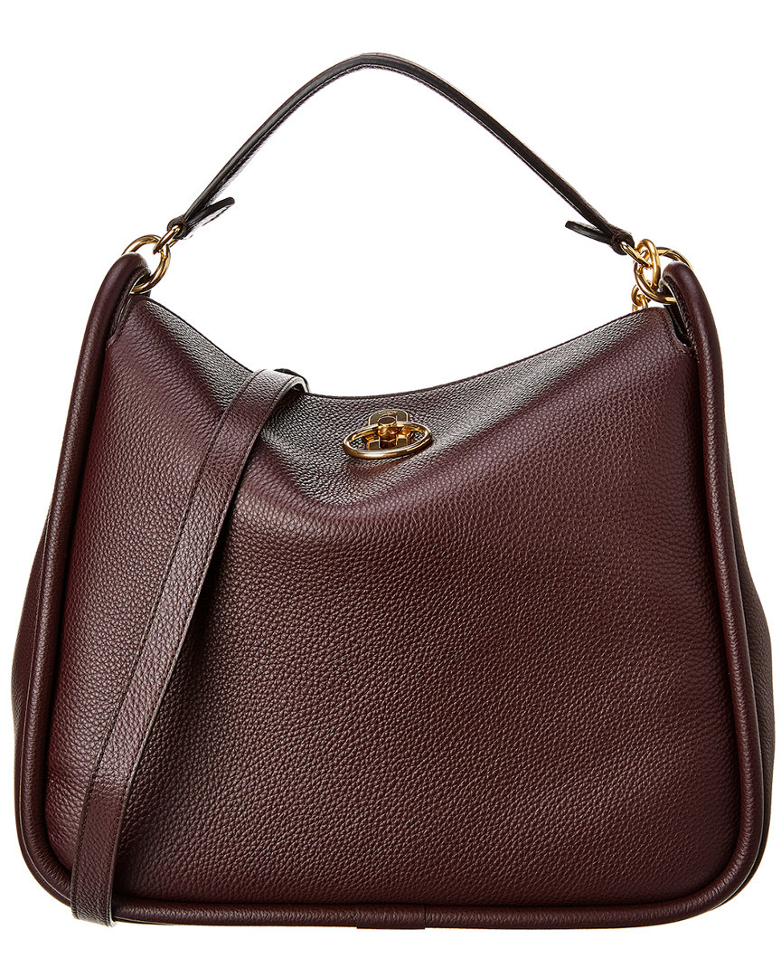 Mulberry Leighton Small Leather Shoulder Bag | Gilt