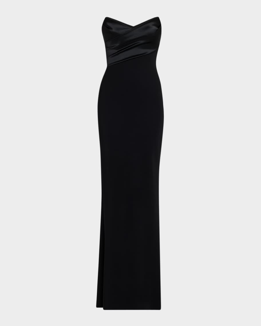 Chiara Boni La Petite Robe Bairei Strapless Jersey Column Gown | Neiman Marcus
