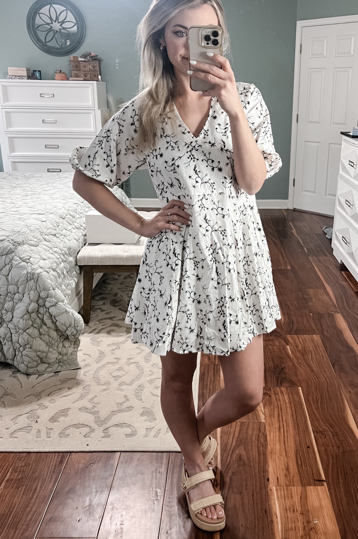 Target spring style for women 
Floral v neck dress flowy with sleeves 



Easter baby shower casual cute white beige sandals 

#LTKSpringSale #LTKFindsUnder50 #LTKStyleTip