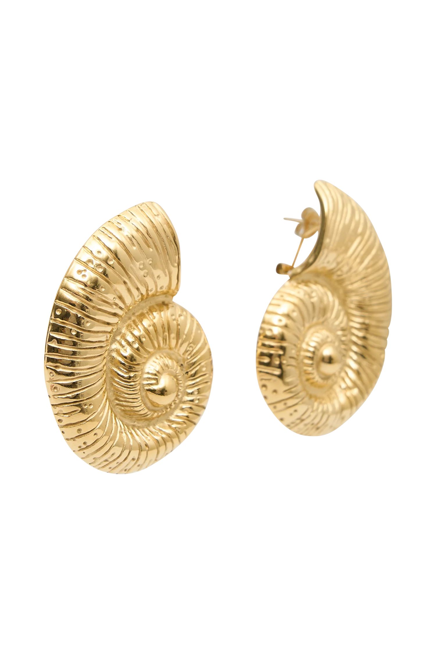 Siren Shell Earrings - Gold | MESHKI US