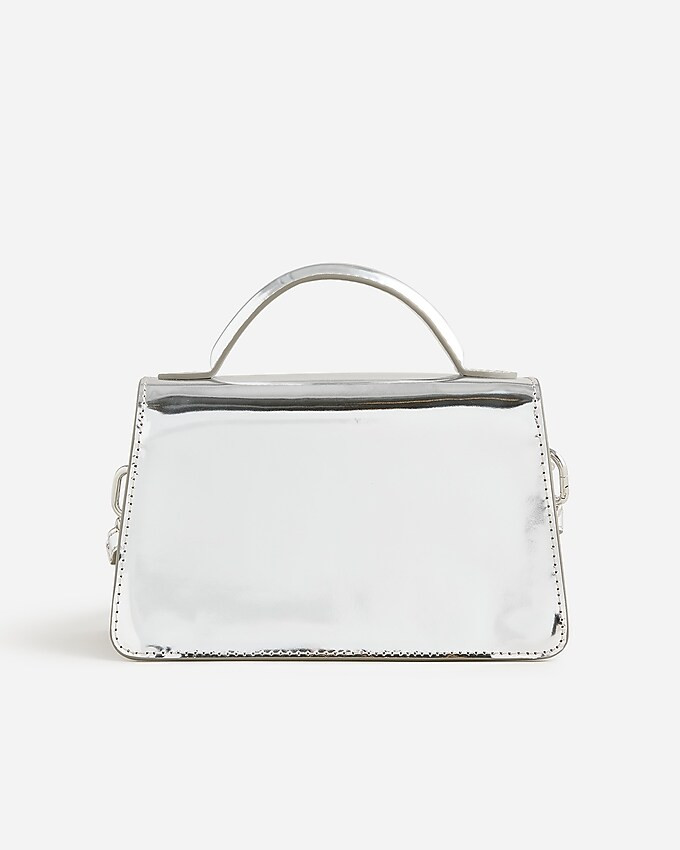 Gracie top-handle bag in metallic leather | J. Crew US
