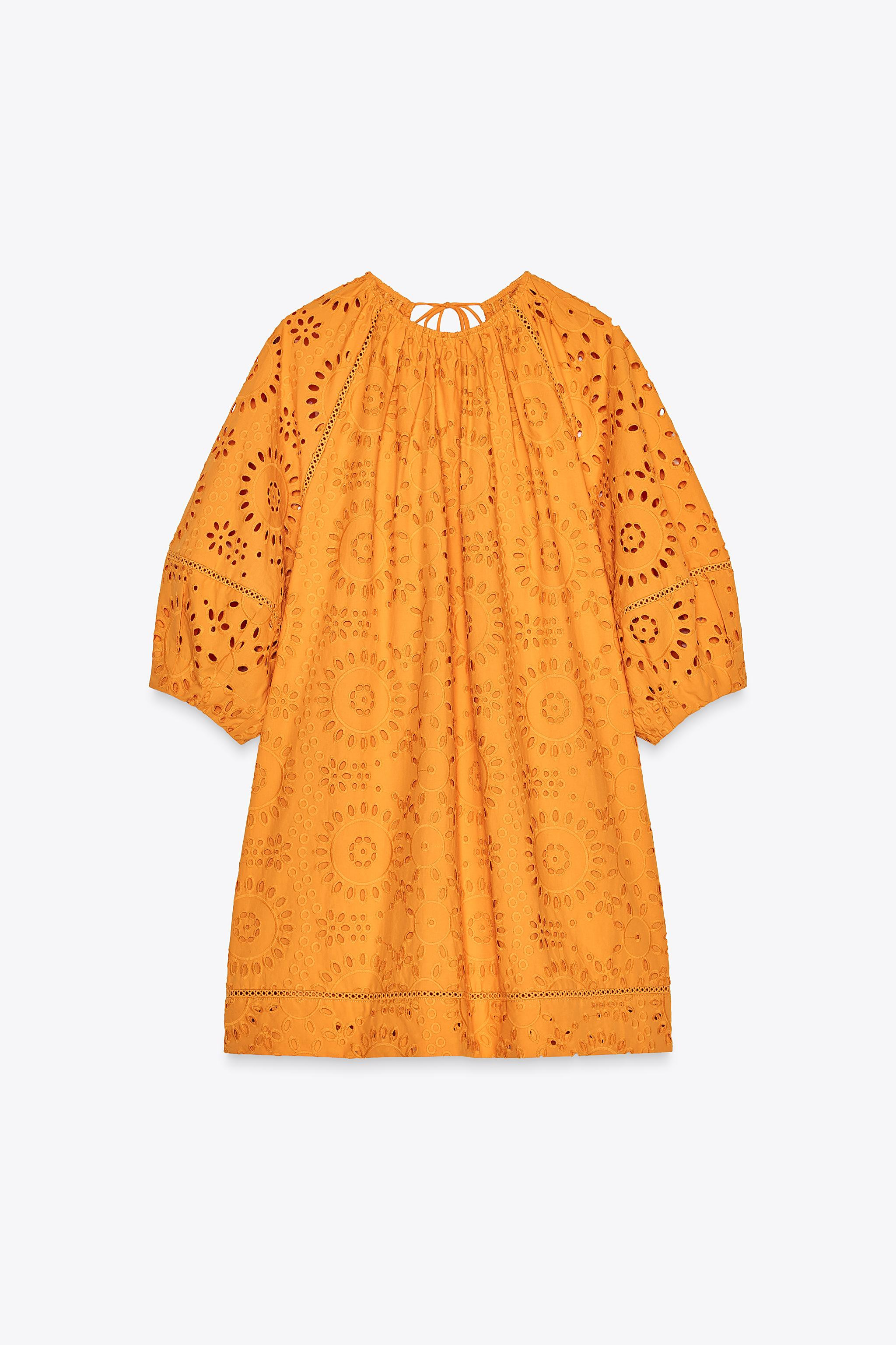 ZW COLLECTION EMBROIDERED SHORT DRESS | Zara US