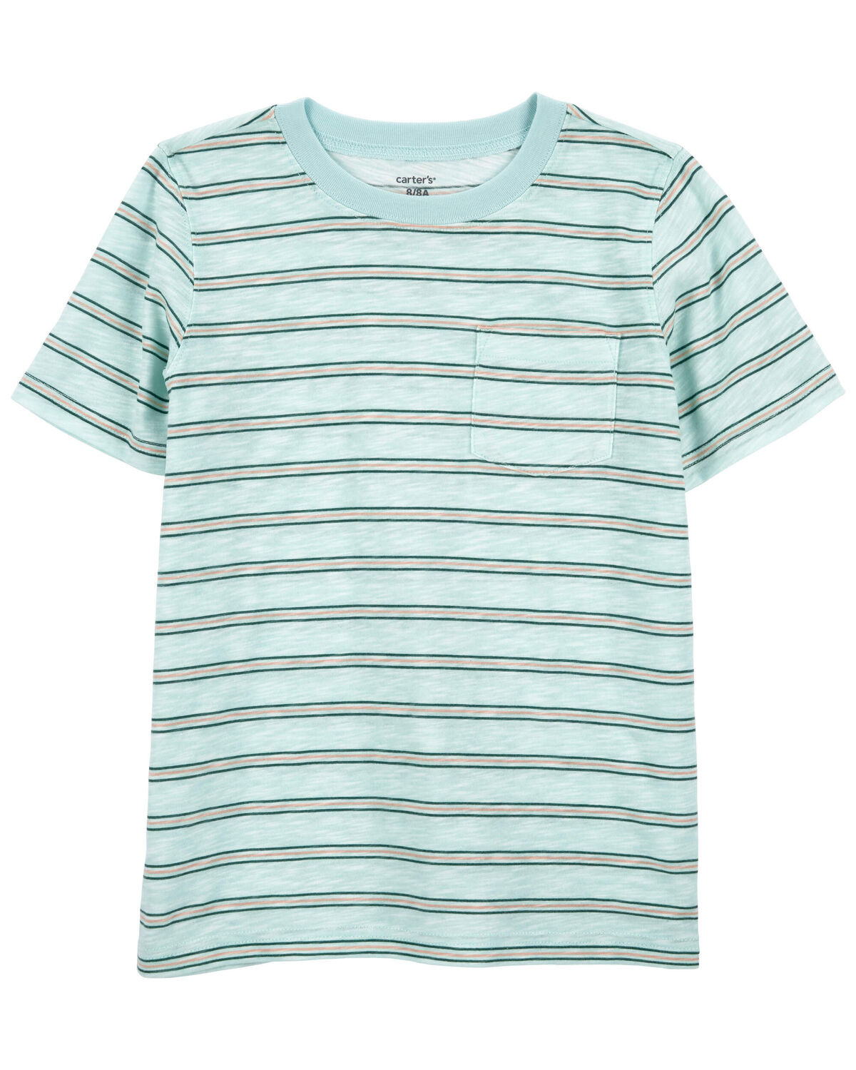 Blue Kid Striped Pocket Tee | carters.com | Carter's