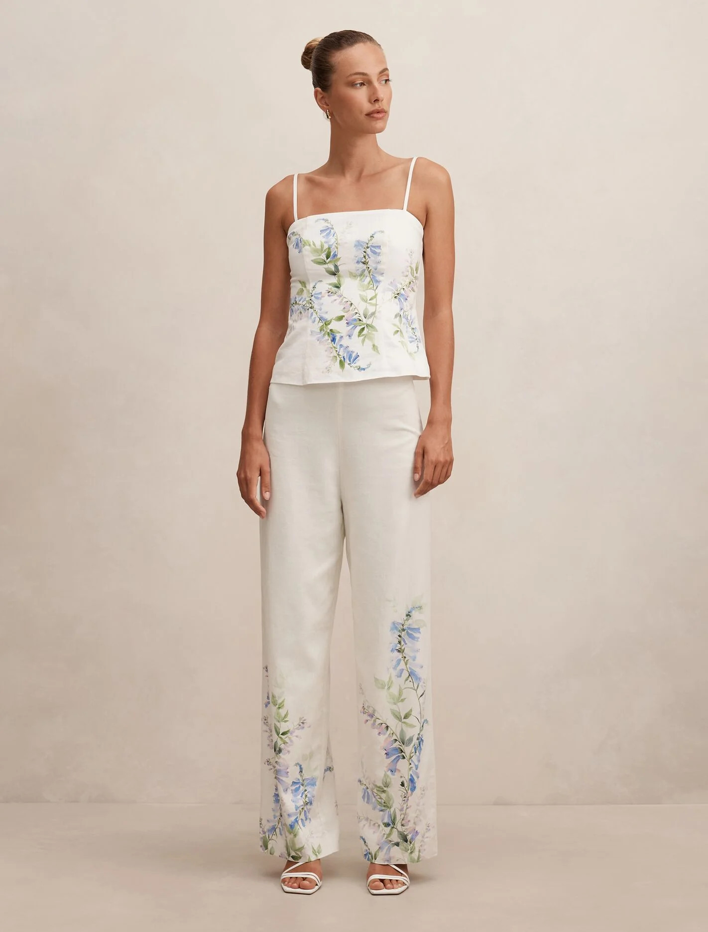 Ever New Soleil Floral Placement Print Pants 12 | Ever New US