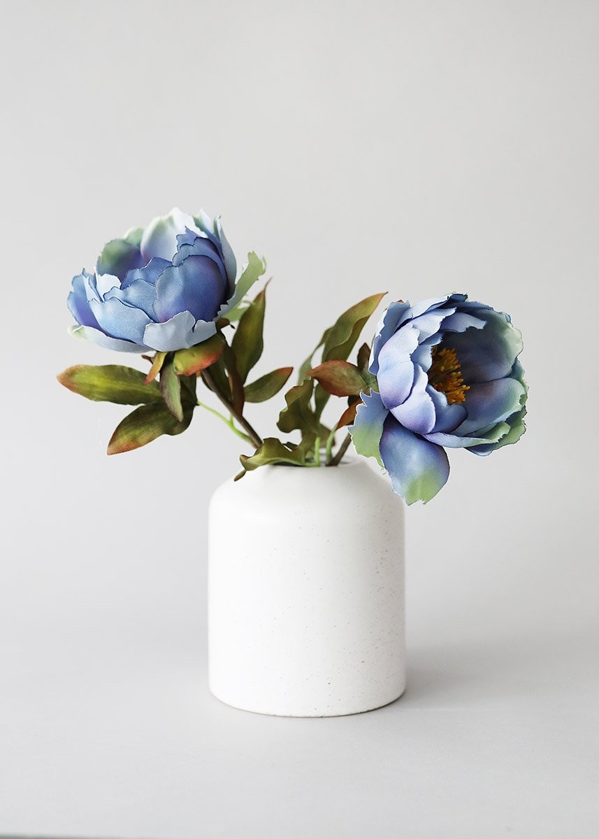 Speckled White Cylinder Vase - 5.75" Tall | Afloral (US)