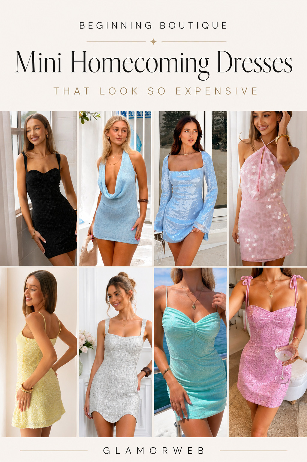 Serving expensive glam all night long! ✨ These Beginning Boutique sequin mini dresses are covered in sparkle with eye-catching rhinestone details that were made for Homecoming 2026. If you want compliments from the moment you walk in, these gorgeous dresses are the ones to shop.

#BeginningBoutique #BeginningBoutiqueFinds #HomecomingDress #HOCO #Homecoming2026 #MiniHomecomingDress #SequinDress #SparklyDress #RhinestoneDress #GlitterDress #PartyWear #CocktailDress #EveningLook #PinkDress #BlackDress #BlueDress #SilverDress #FallFashion #DressFinds #FashionLover #OOTD #LTKFashion #LTKFinds #StyleEdit #TrendingFashion #PartyReady #DressGoals #OutfitInspo #SparkleSeason #GlamStyle 

 #LTKgrwm #LTKootd #LTKSeasonal