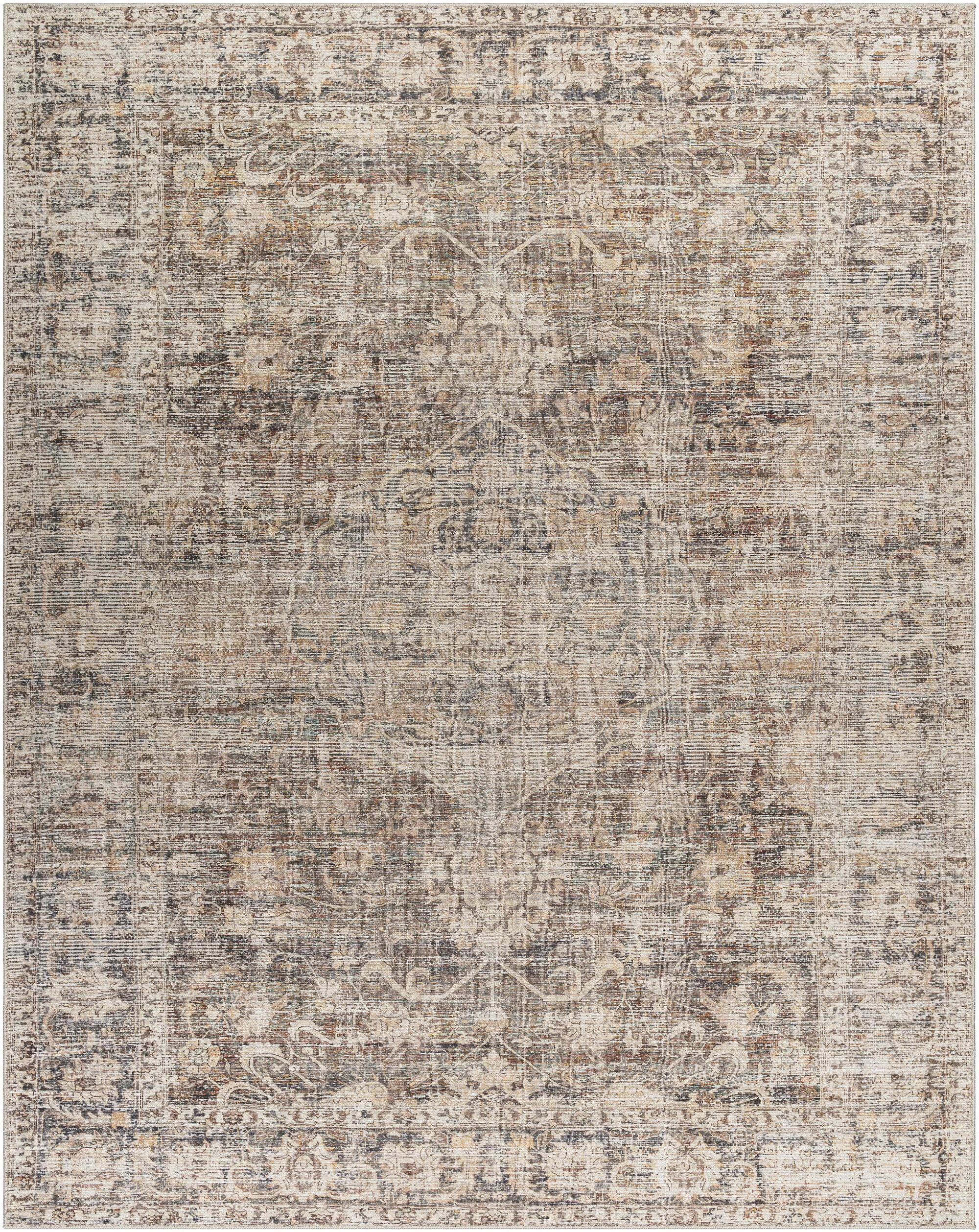 Becki Owens x Livabliss Marlene Vintage Dark Brown Area Rug | Wayfair North America