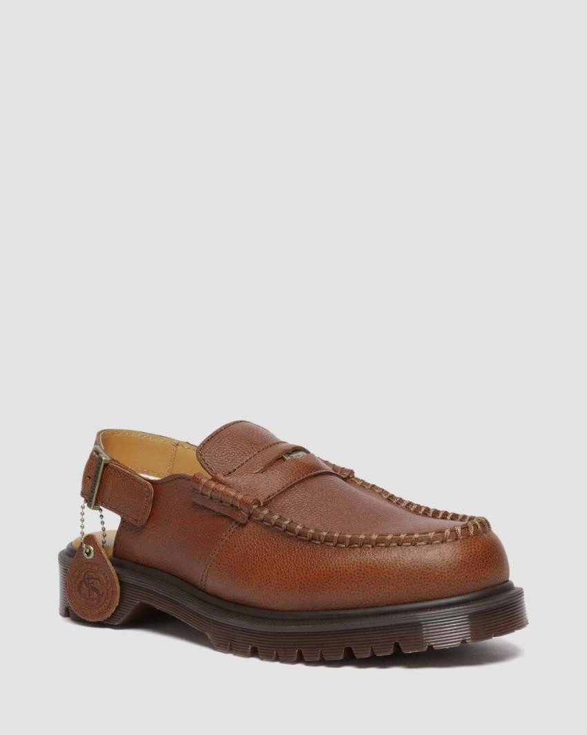 Shop Dr Martens Penton Slingback Loafer Westminster in Brown | Dr Martens (ANZ)