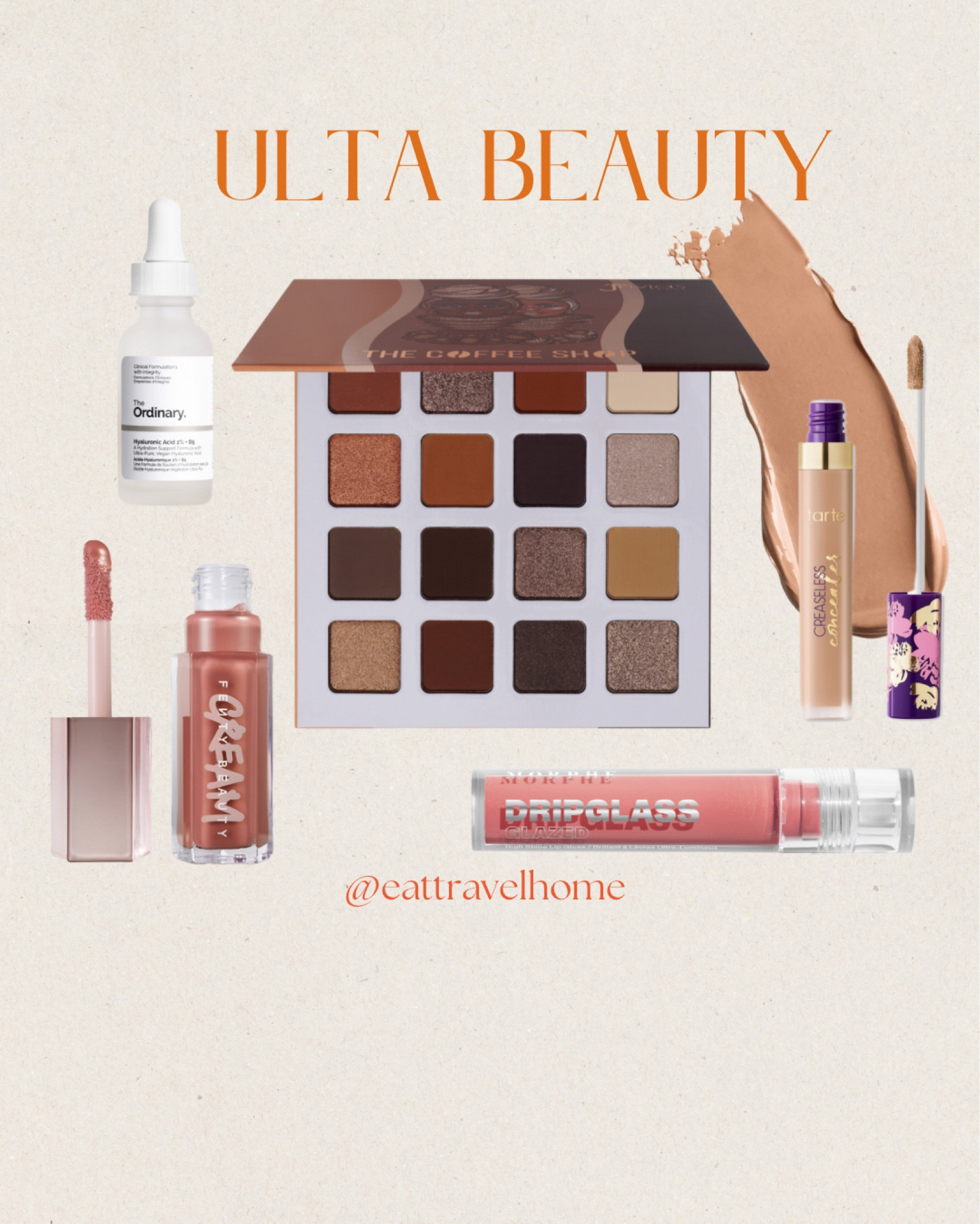 🧡ULTA 21 Days of Beauty 

✨ Available at Ulta:
Dripglass Glazed High Shine Lip Gloss
Gloss Bomb Cream Color Drip Lip Cream
Tarte Maracuja Creaseless Concealer
Juvia's Place The Coffee Shop Palette 
The Ordinary Hyaluronic Acid 2% + B5 Hydrating Serum with Ceramides



#LTKSpringSale #LTKSaleAlert #LTKBeauty
