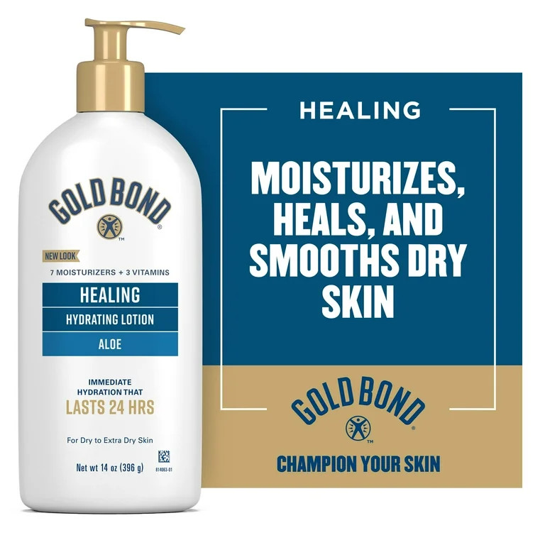 Gold Bond Healing Hydrating Hand and Body Lotion & Cream for Dry Skin 14oz - Walmart.com | Walmart (US)