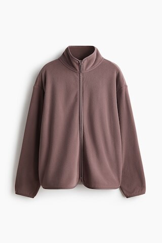 H & M - Regular-Fit Fleece Activewear Jacket - Dusty Purple | H&M (US + CA)