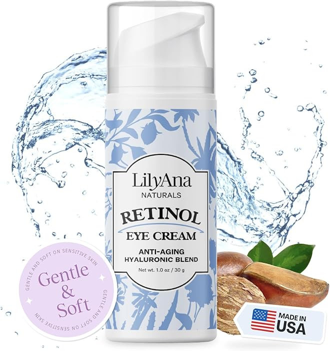 LilyAna Naturals Eye Cream - Eye Cream for Dark Circles and Puffiness, Under Eye Cream, Anti Agin... | Amazon (US)