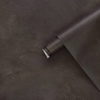 JSEVEM 31"×157" Extra Thick Wide Dark Brown Tan Charcoal Grey Rusty Concrete Wallpaper Peel and ... | Amazon (US)
