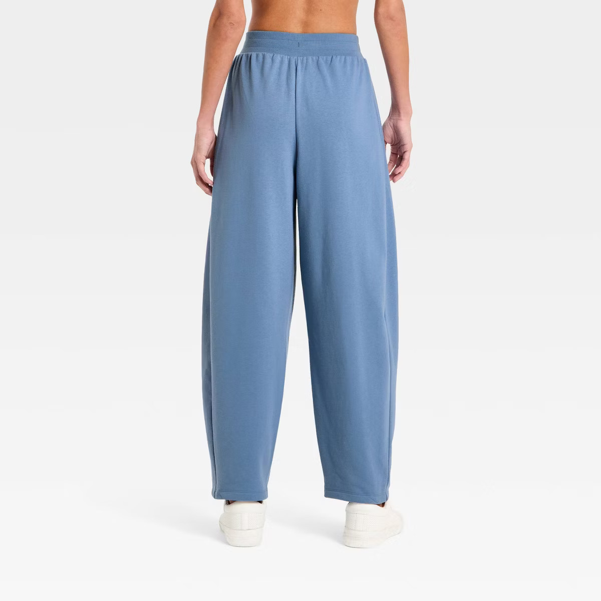 Women's Active Comfort French Terry High-Rise Barrel Leg Sweatpants - All In Motion™ | Target