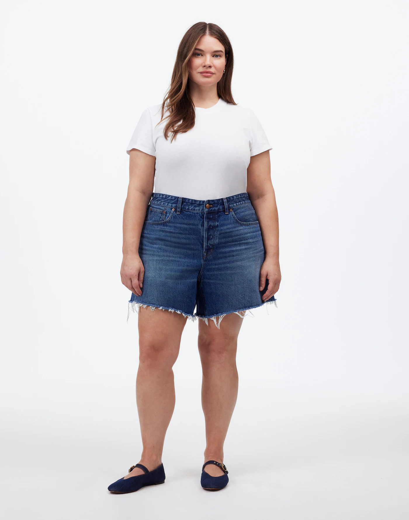 The Plus Brynn Long Short in Polacheck Wash | Madewell