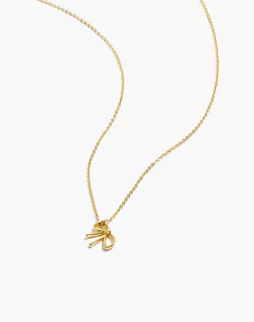 Tiny Bow Necklace | Madewell
