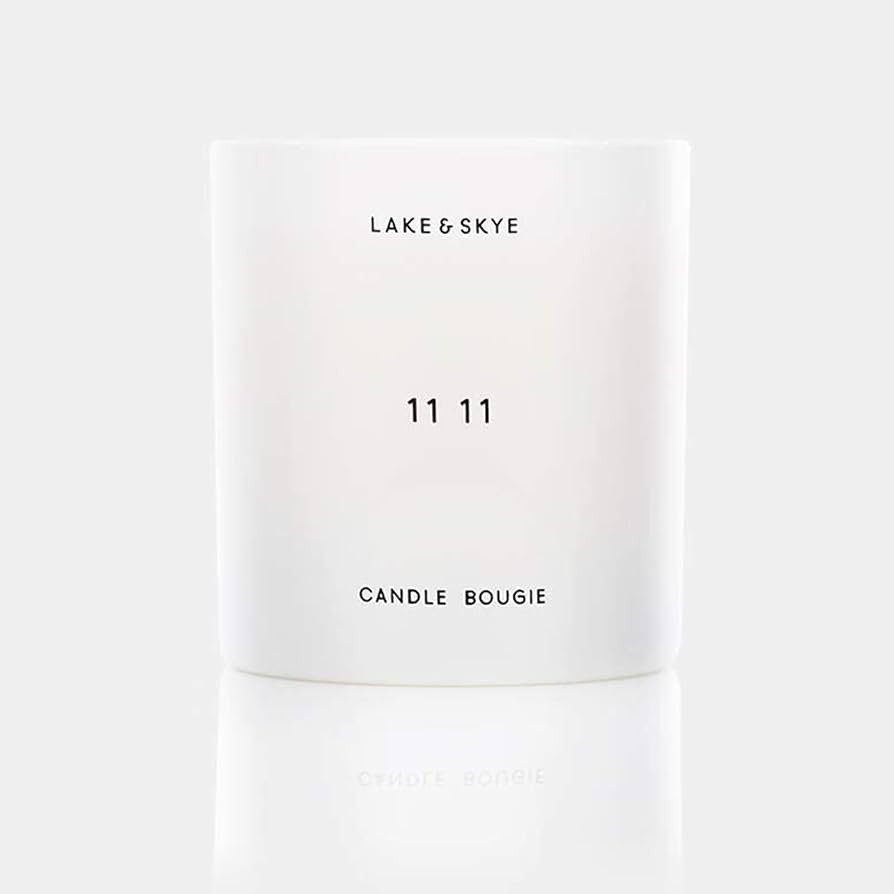 Lake & Skye 11 11 Scented Soy Candle - Lead-Free Cotton Wick (50 Hours of Burn Time) - Sheer & Up... | Amazon (US)