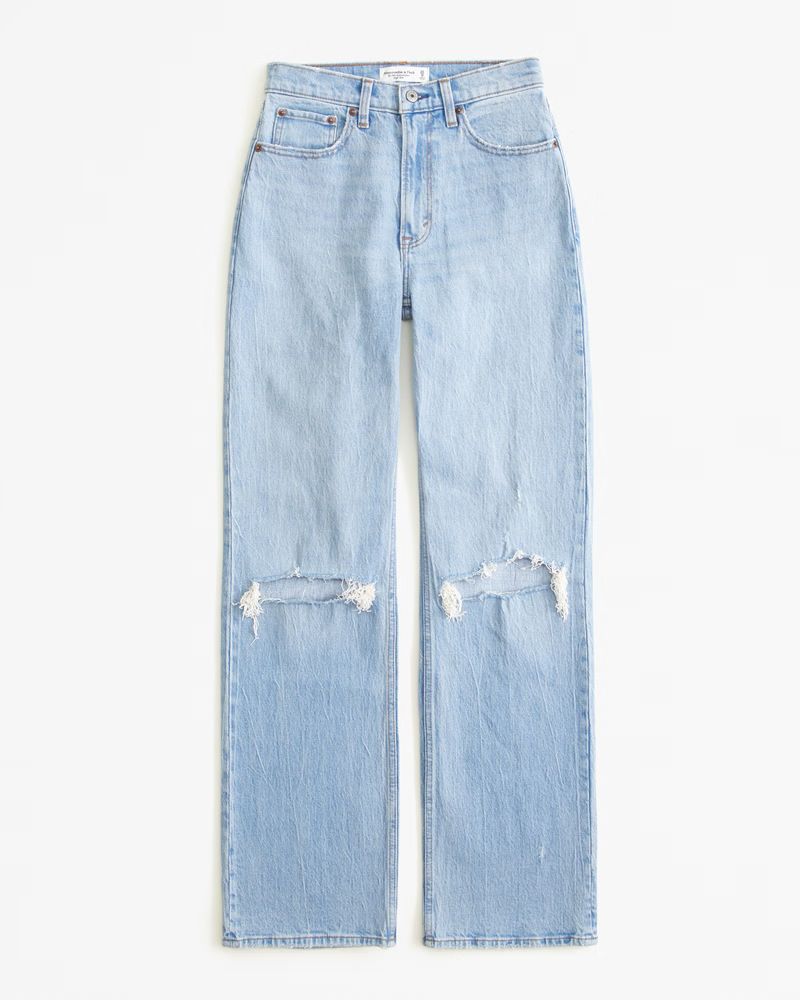 Women's Curve Love High Rise 90s Relaxed Jean | Women's Bottoms | Abercrombie.com | Abercrombie & Fitch (US)