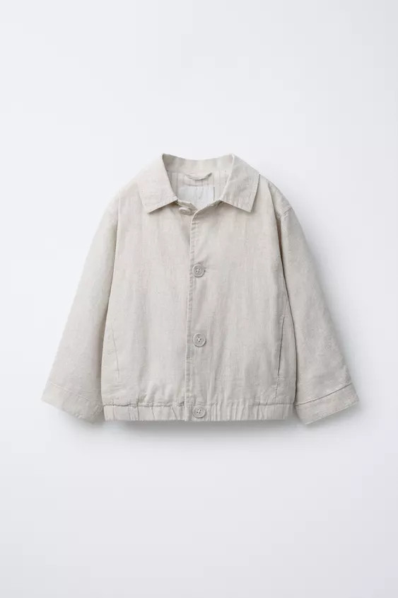 VESTE AVEC LIN ET COTON | Zara FR