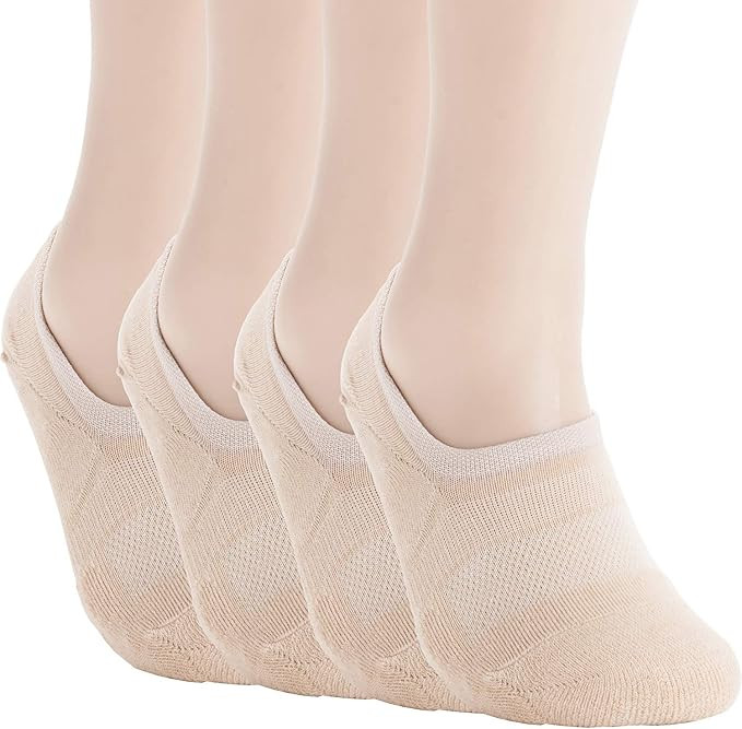 Pro Mountain No Show Socks For Women Cotton Cushion Footies Liner S M L XL | Amazon (US)