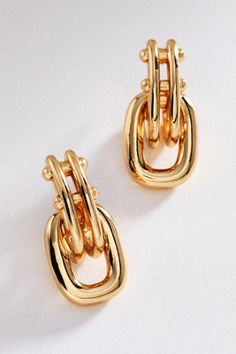 Linked Metal Earrings | Anthropologie (US)