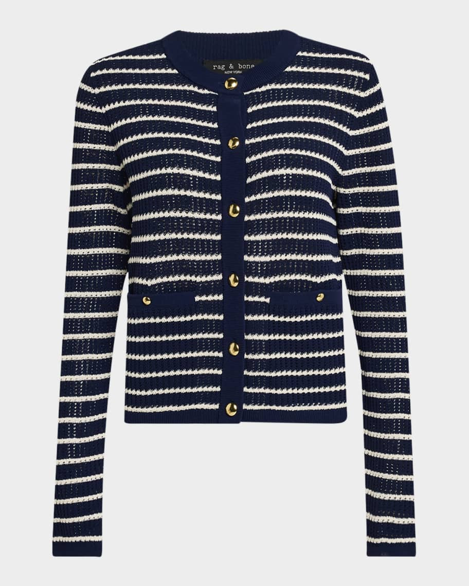 Viola Striped Cardigan | Neiman Marcus