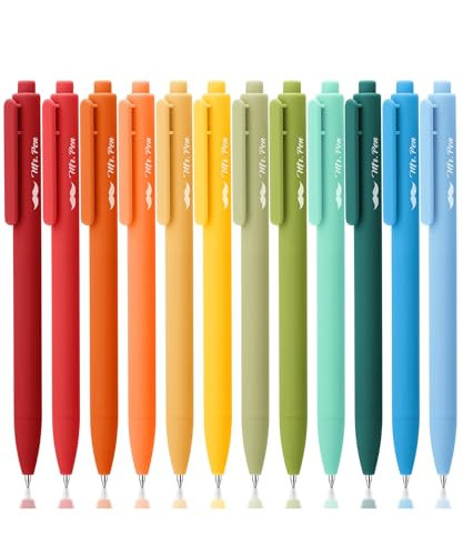 Mr. Pen- Retractable Gel Pens for Journaling, 12 Pack, Winter Forest Color Inks, Fast Dry, Soft grip Barrels, Smooth Writing, 0.5mm Fine Point Aesthetic Pens | Amazon (US)