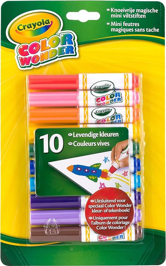 Crayola Color Wonder Markers, Mess Free Coloring, 10 Count, Age 3, 4, 5, 6 | Amazon (US)