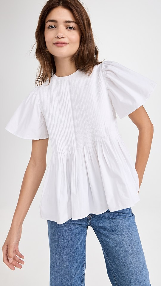 AMUR Tash Pintuck Top | SHOPBOP | Shopbop