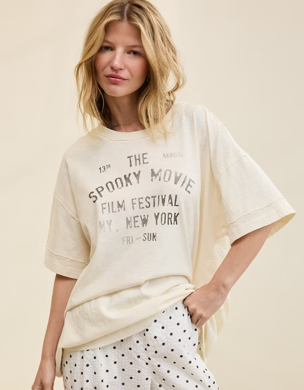 Aerie Oversized Crew Boyfriend T-Shirt | Aerie