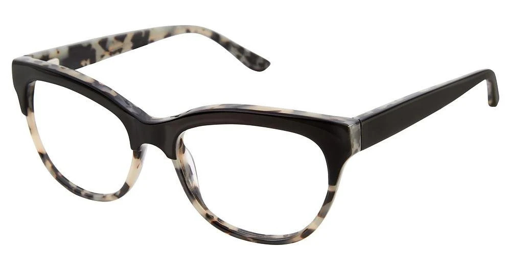 gx by GWEN STEFANI GX043 Eyeglasses BLK - Black/Tortoise Unisex Oval | Designer Optics