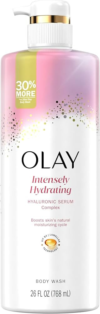Olay Body Wash for Women, Intensely Hydrating, Hyaluronic Acid Serum Complex, Renews Moisture, Fr... | Amazon (US)