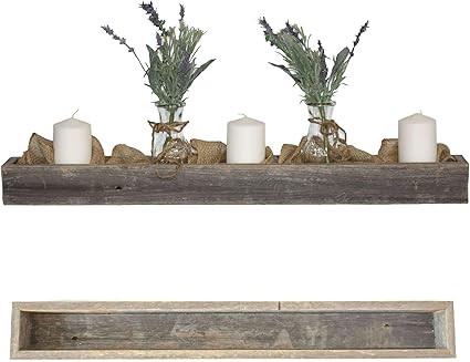 BARNWOODUSA Rustic Centerpiece Barnwood Box Dining Room Table Decorations for Home Décor Coffe T... | Amazon (US)