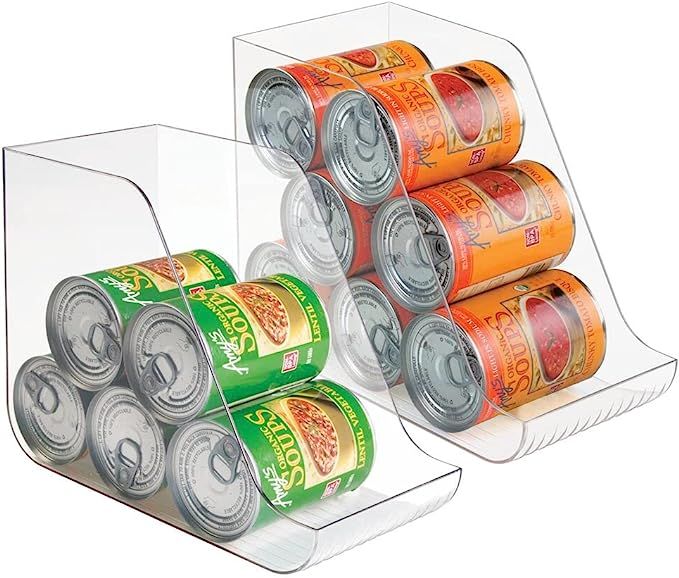 mDesign Plastic Kitchen Storage Organizer Bins Container Bin for Canned Food, Soup Can, Dog Food,... | Amazon (US)