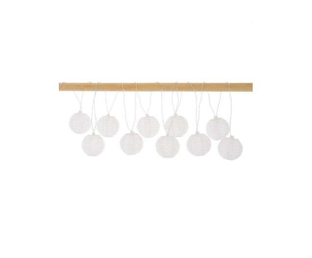 Solar LED-Lichterkette Ball, 270 cm, 10 Lampions | Westwing EU