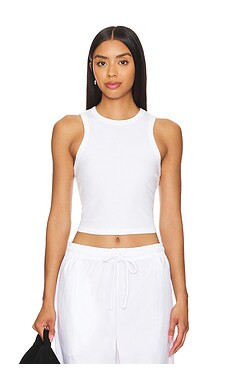 YEAR OF OURS Racer Crop Tank in White from Revolve.com | Revolve Clothing (Global)