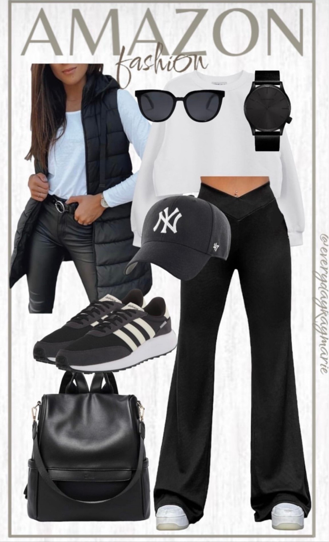 Chic casual fashion, chic style, outfit Inspo, puffer vest, sneakers, ball, cap, watch, sunglasses, pullover sweatshirt, handbag

#LTKStyleTip #LTKSeasonal #LTKActive