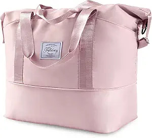 Travel Duffel Bag with Wet Pocket & Trolley Sleeve, Waterproof Expandable | Waterproof Nylon Fabr... | Amazon (US)