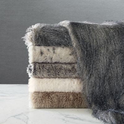 Luxury Faux Fur Throw | Frontgate