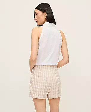 The Side-Zip Short in Houndstooth Tweed | Ann Taylor