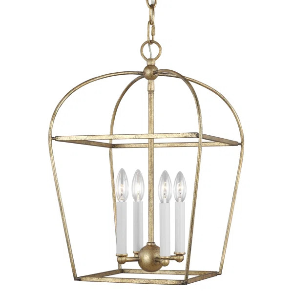 Stonington 4 - Light Lantern Geometric Chandelier by Chapman & Myers | Perigold