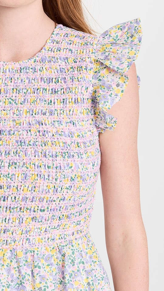 English Factory Floral Smocked Midi Dress | SHOPBOP | Shopbop