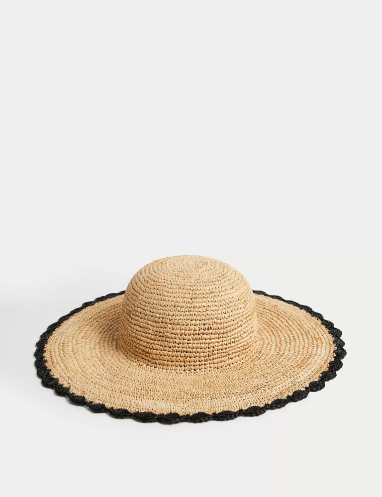 Straw Wide Brim Hat | Marks & Spencer (UK)