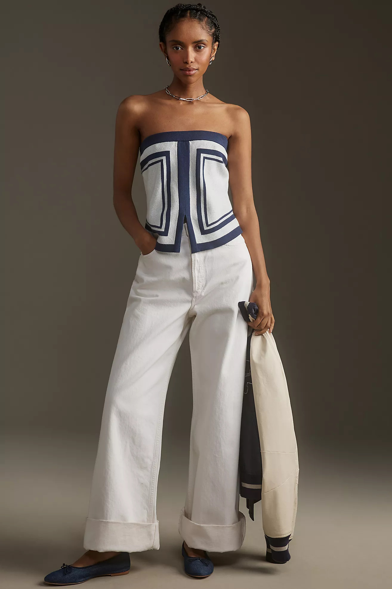 Maeve Deco Sweater Tube Top | Anthropologie (US)