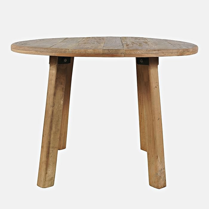 Jofran Reclamation 42" Rustic Reclaimed Solid Wood Round Dining Table | Amazon (US)