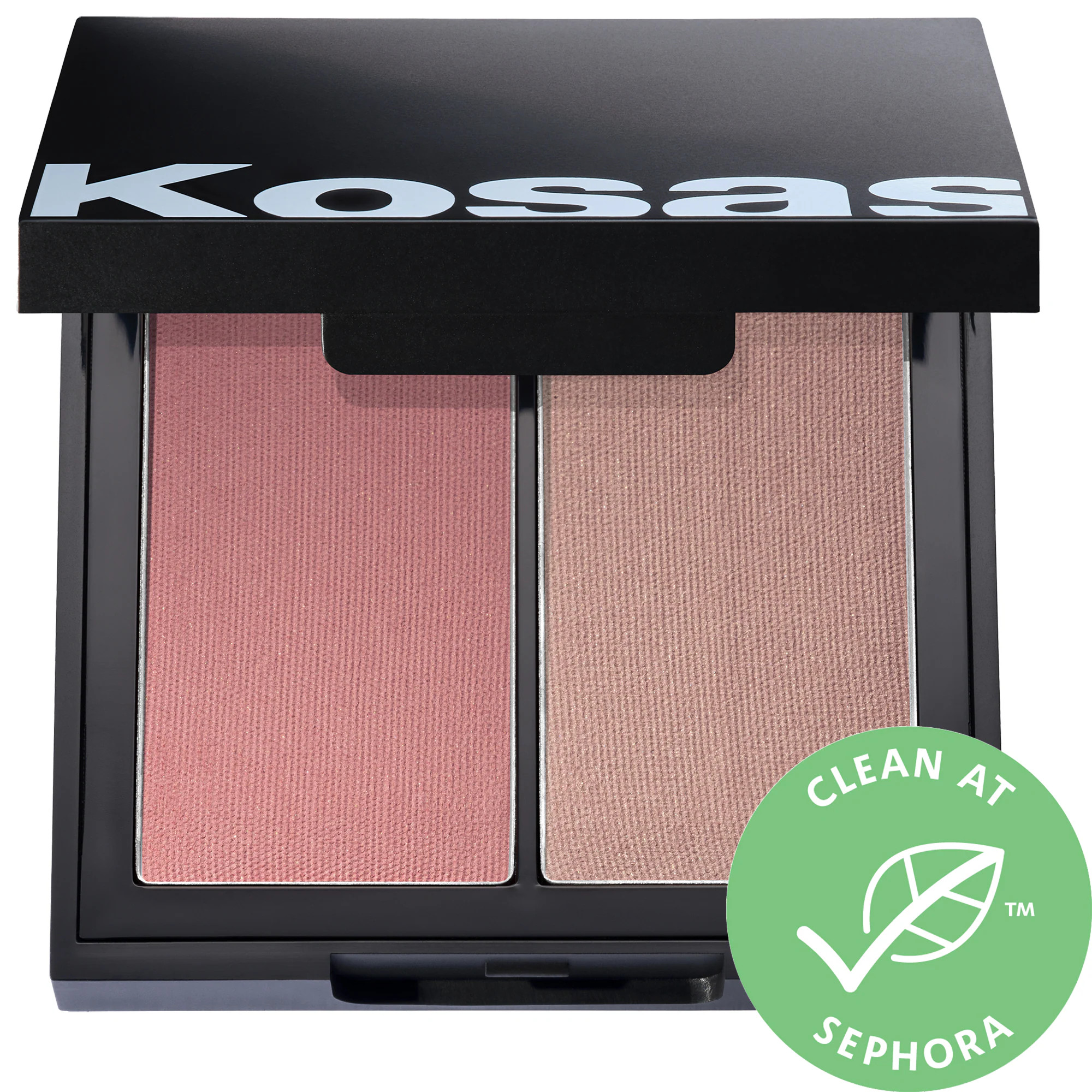 Kosas Color & Light: Pressed Powder Blush & Highlighter Duo Longitude Zero 0.32 oz/ 9 g | Sephora (US)